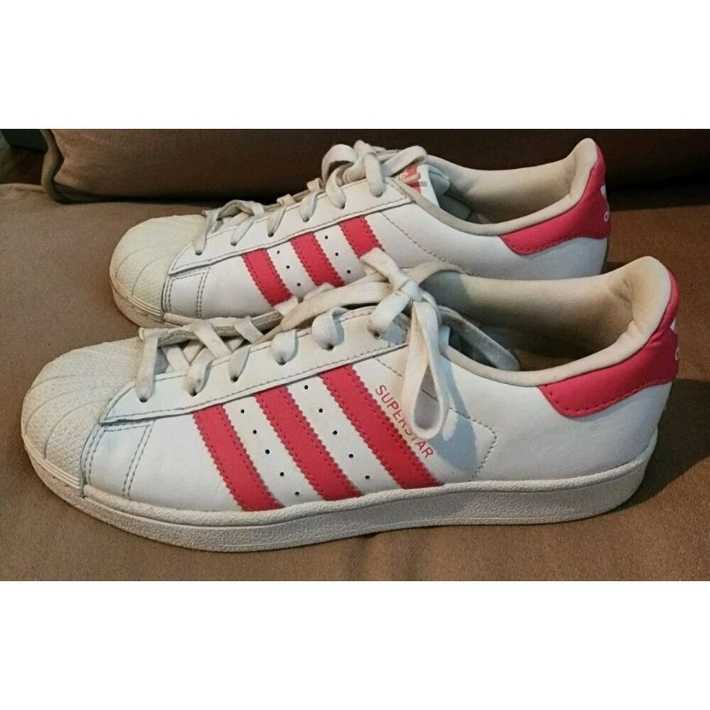 Adidas Superstar J Kids Casual Sneaker Size 6 CG6608 Pink White - Picture 5 of 8
